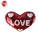 Heart-shaped Plush Customzied Cushions with Sequins